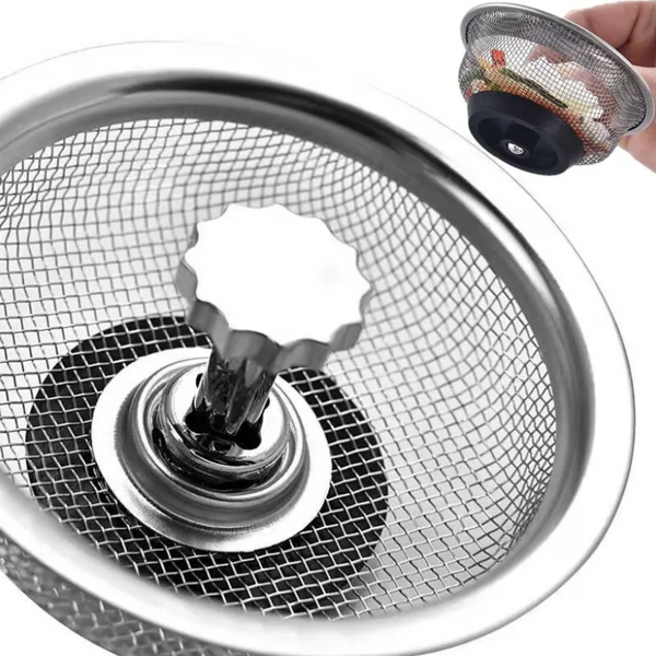 1 Kitchen Sink Filter Plug, 2-in-1 Filter, Kitchen Sink Woven Filter and