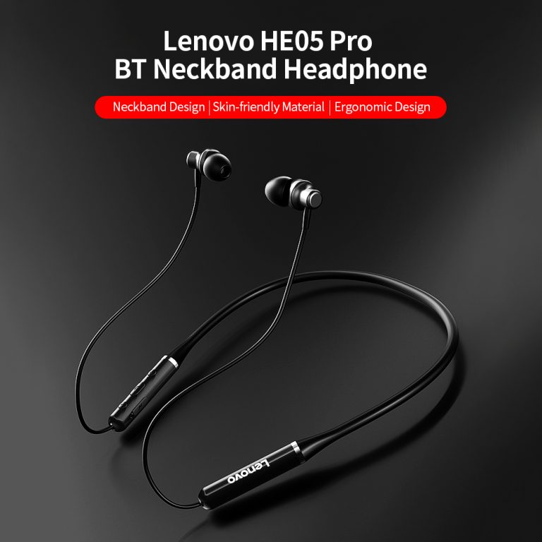 Lenovo He05 Neckband Sports Bluetooth 5.0 In-Ear Earphone True Wireless