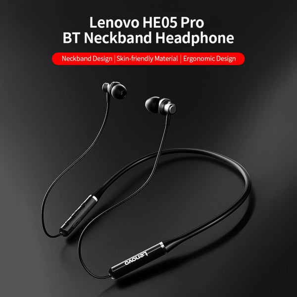 Lenovo He05 Neckband Sports Bluetooth 5.0 In-Ear Earphone True Wireless