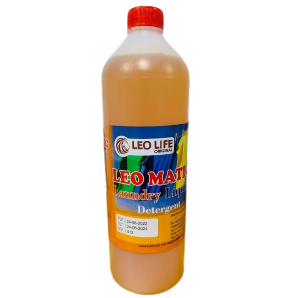 1l Non Toxic, Leo Life Biodegradable Leo Matic Laundry Liquid Detergent for
