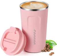 Stainless Steel Coffee Cup Hot Cold Warm Water Beverage Thermo Insulated