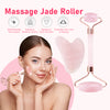 Natural Rose Quartz Roller Facial Jade Roller Stone Gua Sha Face Lifting