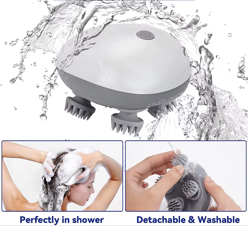 Automatic Electric Massager, 24 Kneading Nodes, Waterproof Deep Tissue