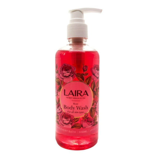 Lfo Laira Nourishing Body Wash 300ml- Glowing Skin Deep Moisture Rose Oil &