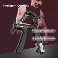 Hand Gripper, R-Shape Adjustable Countable Hand Grip Strength Exercise