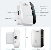 Wireless Wifi Repeater Wifi Range Extender Router Wi-Fi Signal Amplifier 300Mbps