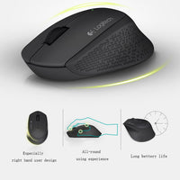 Logitech M280 2.4GHz USB Wireless Mouse with USB Nano Receiver 1000dpi Mouse