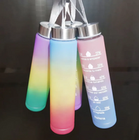 3 Pack Water Bottles Set with 2l Large Bottle 900ml Portable Bottle and