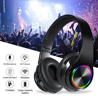 B39 Wireless Headset Bluetooth 5.0 Colorful LED Bass Stereo Wireless
