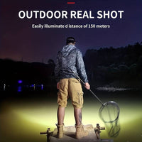 T21 5led with Built-in 18650 Battery USB Rechargeable Portable Flashlight