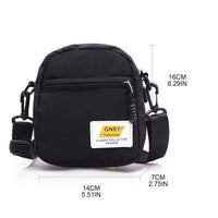 2025 Gnei Korean Fashion Simple Casual One Shoulder Crossbody Nylon Small Square