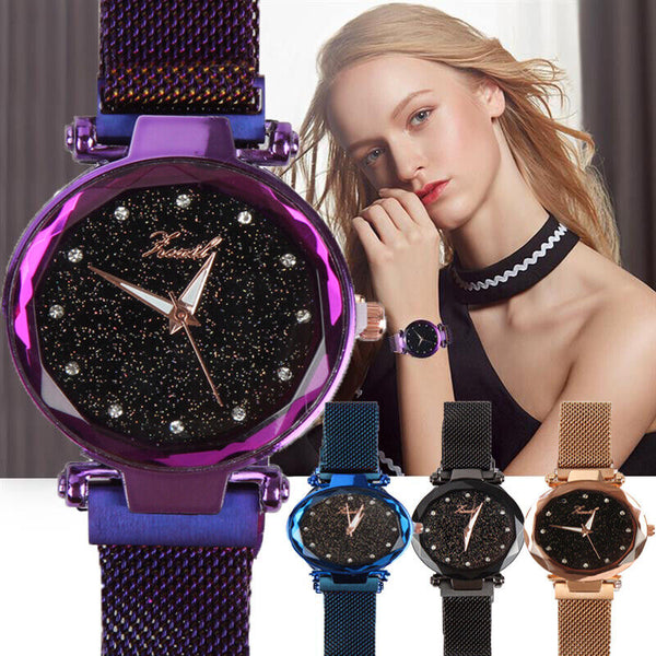 Starry Sky Girls Ladies Magnet Rose Gold Black Gold Blue Purple Red Bronze