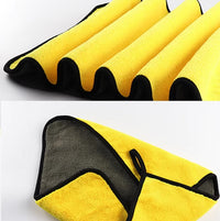 1pc Extra-Large Double-Sided Car Towel - Ultra-Thickened Absorbent