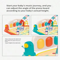 Unisex Baby Piano Gym Play Mat, Infant Kick and Play Piano Activity Center
