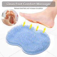 Foot Scrubber for Shower 25 X 30 Cm, Silica Gel Shower Foot Scrubber, Shower