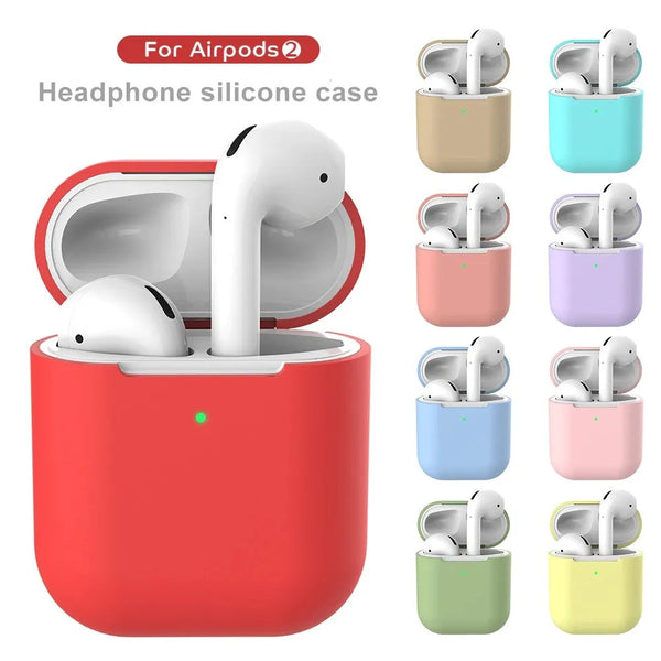 Airpods 1 2 Case Pouch Silicone Cover Soft Pouch EarPods