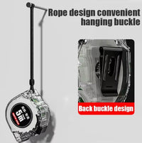 1pc High-Precision Fluorescent Tape Measure Laser-Etched, Self-Locking
