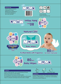 Hello Mama Wet Wipes - 80 Sheets Pack