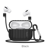 Airpods Pro 4 Case Pouch Silicone Soft + Hook Pouch in Black Red Brown Green