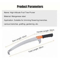 Double Side Pruning Saw Curved Blade Hand Saw | Professional Pruning Saw