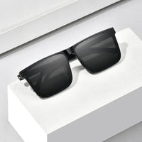 Men's Premium Geometric Square Fashion Glasses - High-Definition Lens for