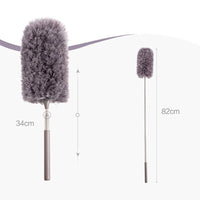 Retractable Duster Stainless Steel Long Handle Dusting Brush Car Household