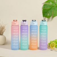 3 Pack Water Bottles Set with 2l Large Bottle 900ml Portable Bottle and