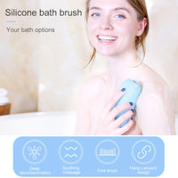 Silicone Bath Brush Bath Home Massage Shampoo Brush Silicone Round Baby Bath