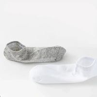 3 Pairs Unisex Casual Plain Color Boat Socks Thin Breathable Comfy