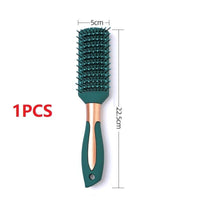 Anti-static Smooth 4pc Hair Air Cushion Comb Dark Green Plastic Comb Scalp