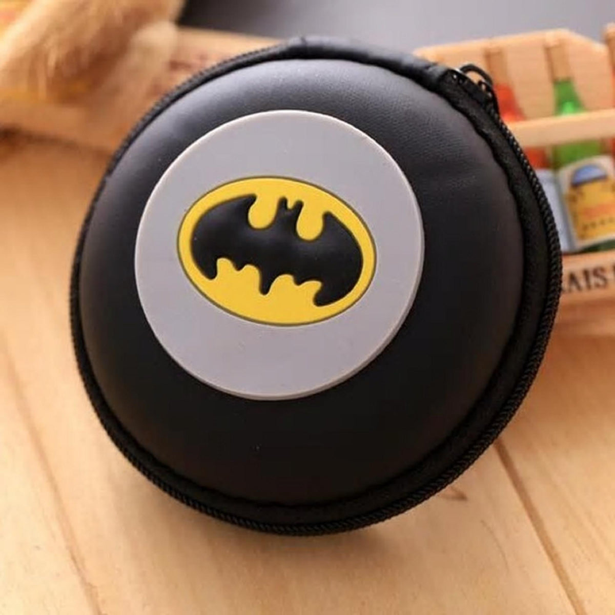 Cartoon Protective Headphone/USB Cable Pouch - Batman