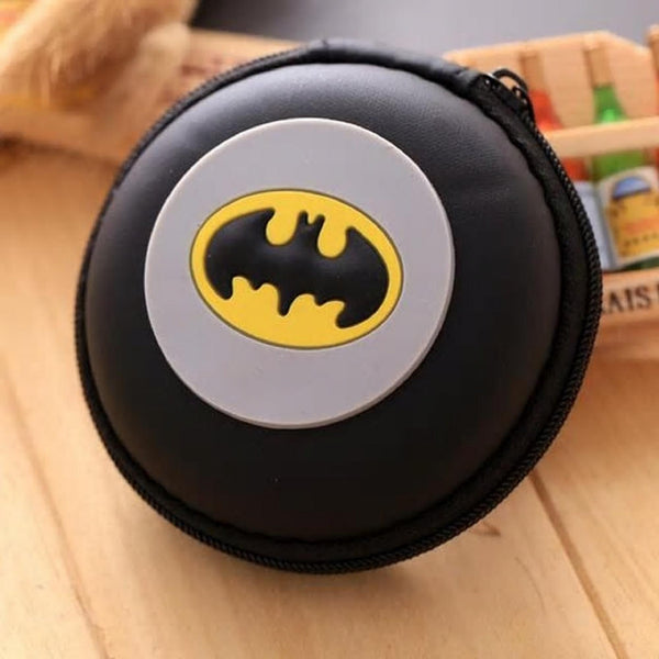 Cartoon Protective Headphone/USB Cable Pouch - Batman