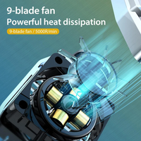Mini Cooling Fans for Mobile Phone Silent Cooler Cell Phone Gaming Radiator