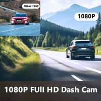 Dash Cam Front and Inside, HD 1080p Recording Car Dvr Cam with 170 Wide
