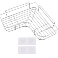 Multipurpose Kitchen Bathroom Corner Shelf Wall Mount Storage Rack Bathroom