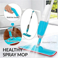 Healthy Spray Mop with Removable Washable Cleaning Microfiber Pad 360 Degree
