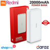 Xiaomi Redmi White 20000mAh Power Bank 18w Portable Charger 2 USB Port
