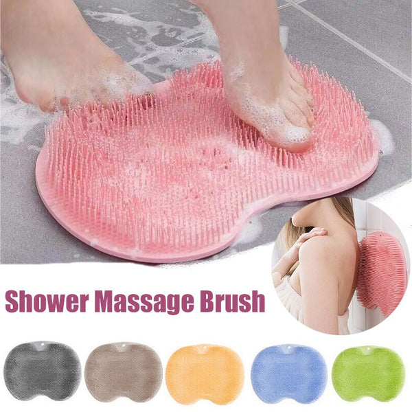 Foot Scrubber for Shower 25 X 30 Cm, Silica Gel Shower Foot Scrubber, Shower