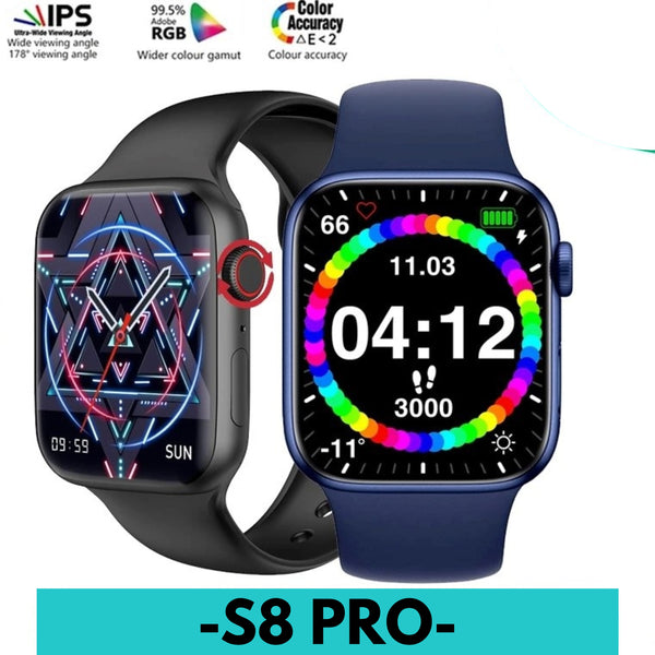 S8 Pro Series 8 Smart Watch 1.75 Inches 2.5d Curved Full Touch Screen