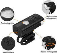 Bicycle 300 Lumens (800mAH) Headlight Bike Bicycle Light Front Lamp USB