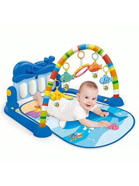 Unisex Baby Piano Gym Play Mat, Infant Kick and Play Piano Activity Center