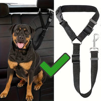 Car Dog Seat Belt and Pet Leash Rope Adjustable Harness Seatbelt Lead
