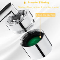 720 Degree Rotating Faucet Aerator Anti-Splash Sprayer Head Water Saving