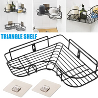 Multipurpose Kitchen Bathroom Corner Shelf Wall Mount Storage Rack Bathroom