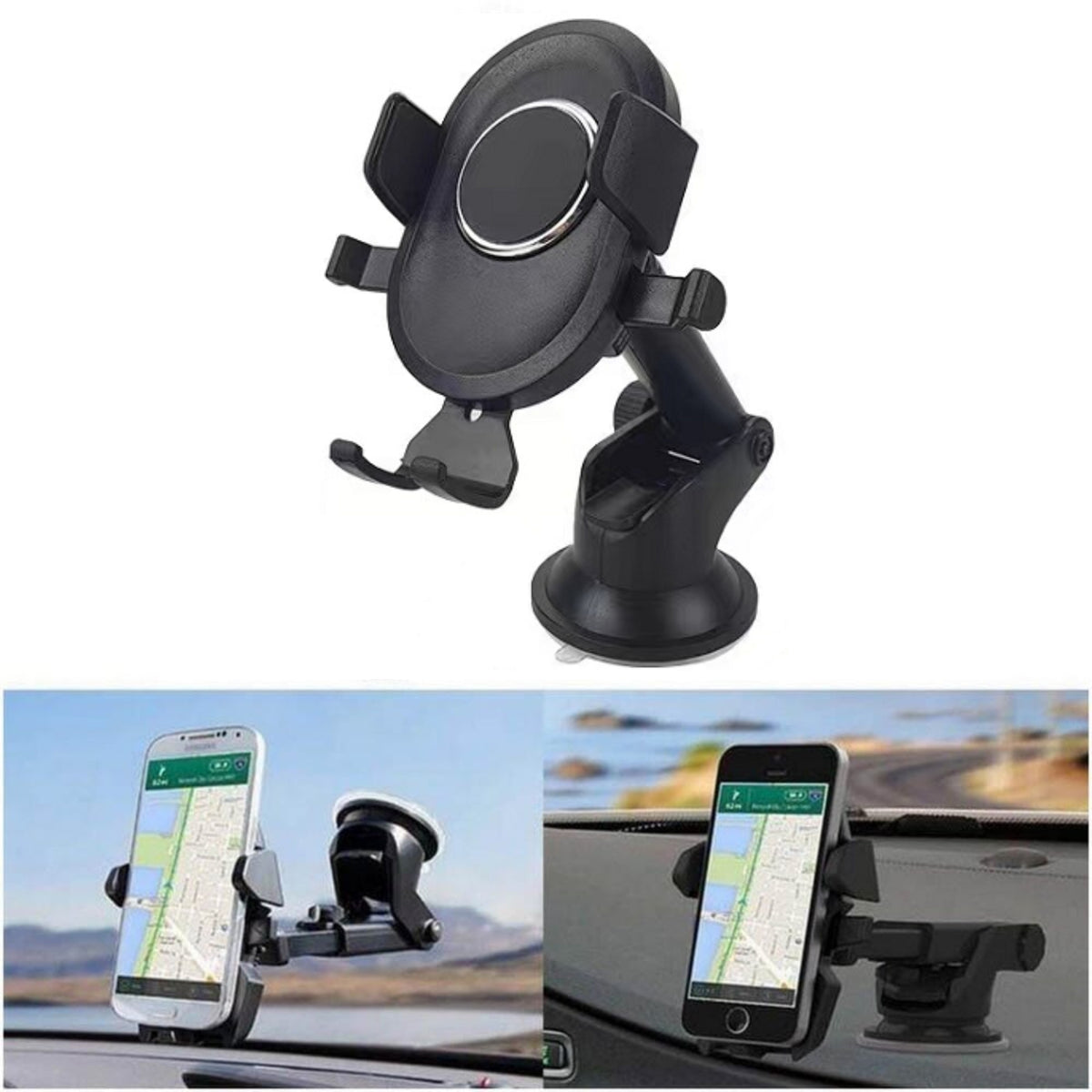Car Phone Holder Universal 360 Rotation Windshield Mount Cradle Suction