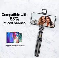 R1s/r1l/r1 Tripod Selfie Stick with LED Fill Light