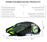 Bajeal G8 Gaming Mouse Dpi Adjustable LED RGB Wired USB 3200dpi Mouse