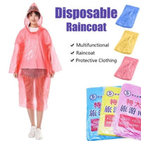 Disposable Rain Coat Yellow & Blue Unisex