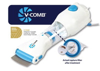 V-comb Allergy and Chemical Free Head Lice Treatment 2 Filters - Electric