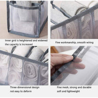 11 Compartment Home Collapsible Underwear Storage Box Nylon Organizing